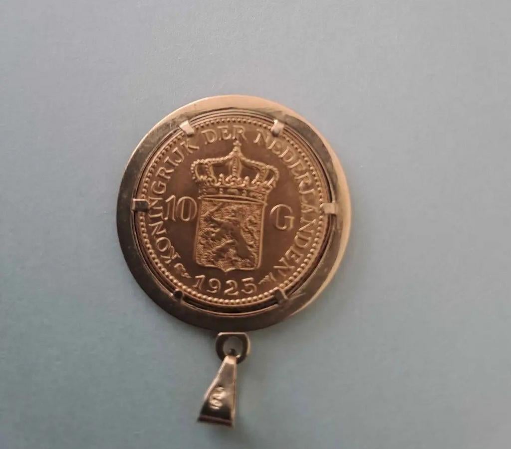 10 gulden ketting hanger, Ophalen of Verzenden
