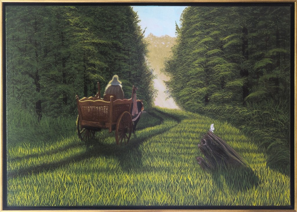 Origineel Schilderij Gandalf (Lord of the Rings), Antiek en Kunst, Acrylverf, Film, Ophalen of Verzenden, Op houten frame