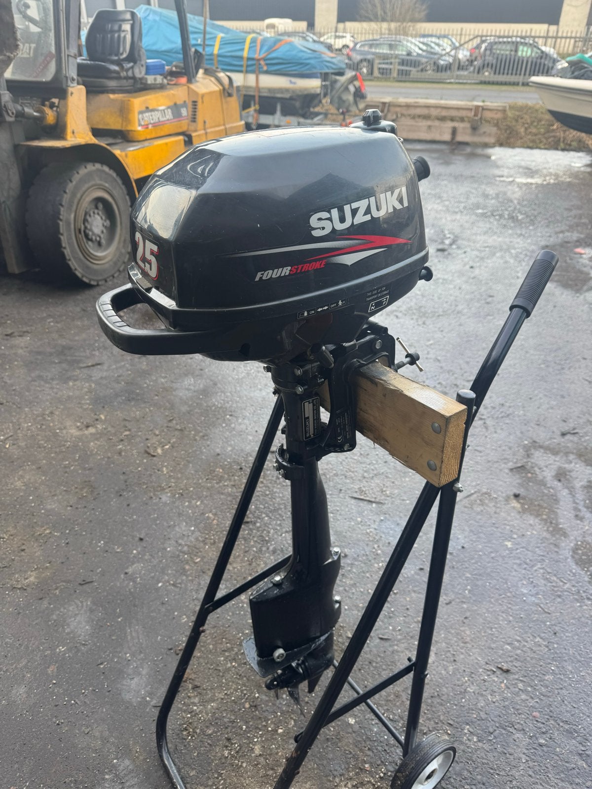 Suzuki 2,5 pk 4-takt buitenboordmotor, langstaart, 2015, Ophalen, Minder dan 5 pk, Viertaktmotor, Zo goed als nieuw