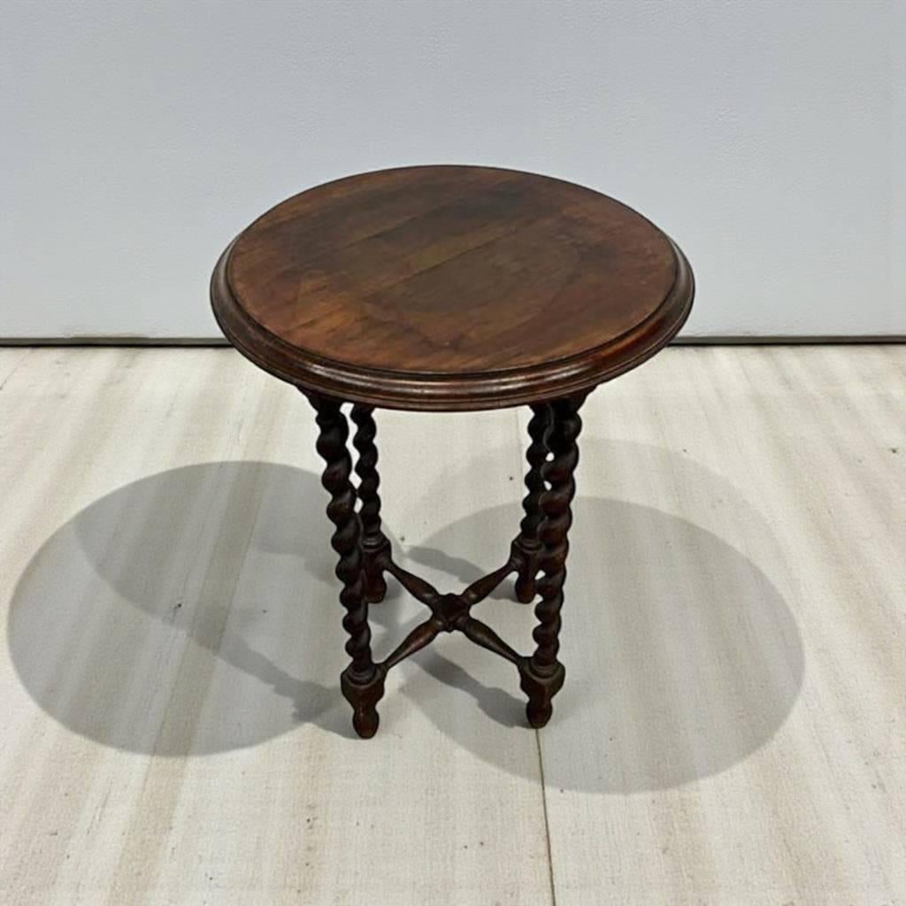 vintage houten bijzettafel / plantentafel, Antiek en Kunst, Ophalen