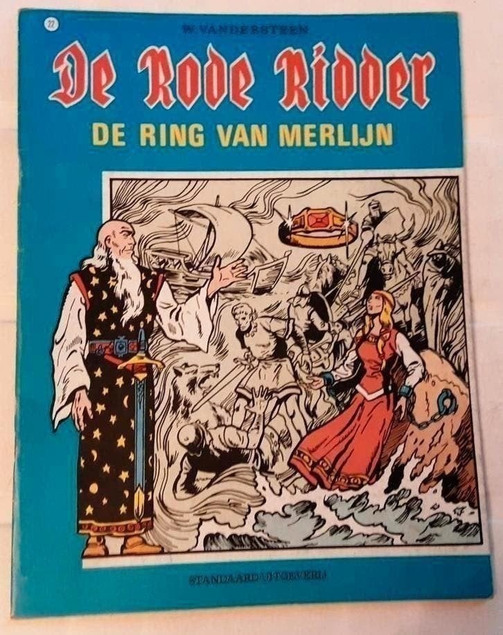 De Rode Ridder 22 De ring van Merlijn - Vandersteen 1976, Boeken, Eén stripboek, Ophalen of Verzenden, Gelezen