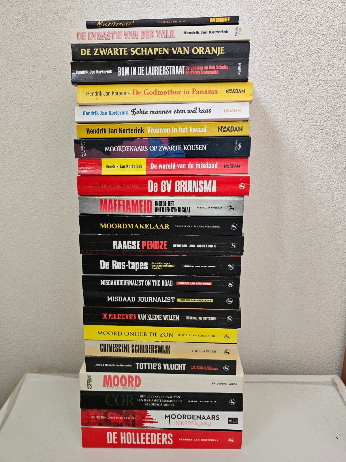 Misdaadboeken van Hendrik Jan Korterink - Diverse titels, Boeken, Ophalen of Verzenden, Gelezen