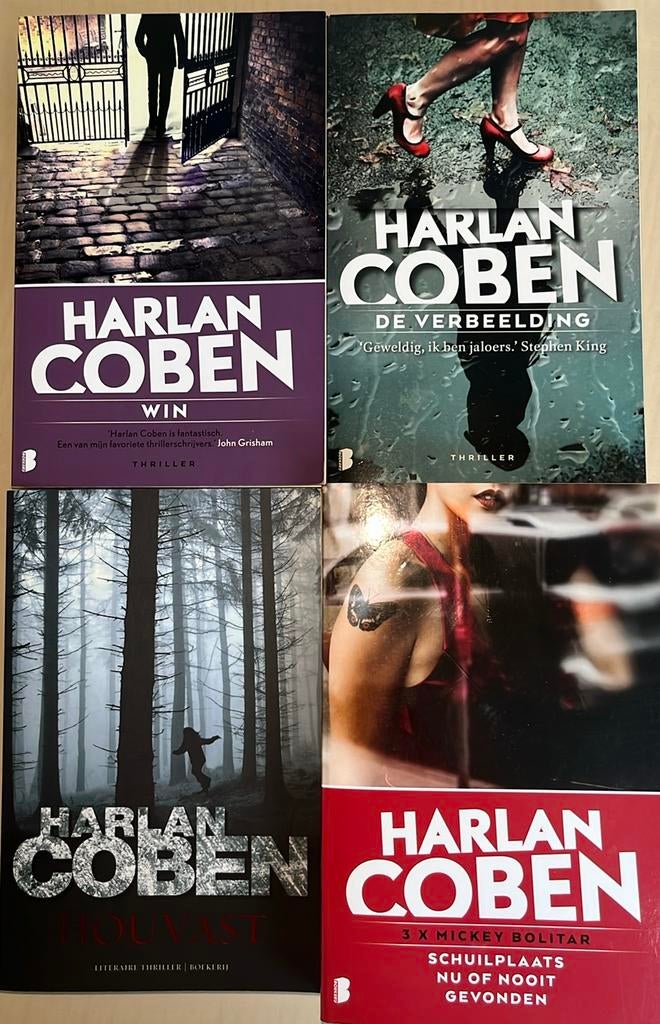 Harlan Coben boeken: Win, De Verbeelding, Houvast, 3x Bolita, Ophalen of Verzenden, Nieuw, Amerika