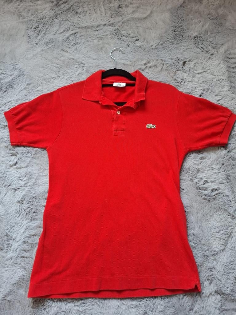 Lacoste Polo Heren Rood – Maat XS  – Origineel, Kleding | Heren, Polo's, Verzenden, Lacoste, Zo goed als nieuw, Rood