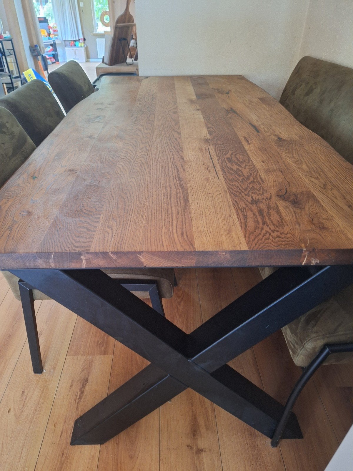 Boomstam tafel, Ophalen, Rechthoekig, 200 cm of meer, 50 tot 100 cm