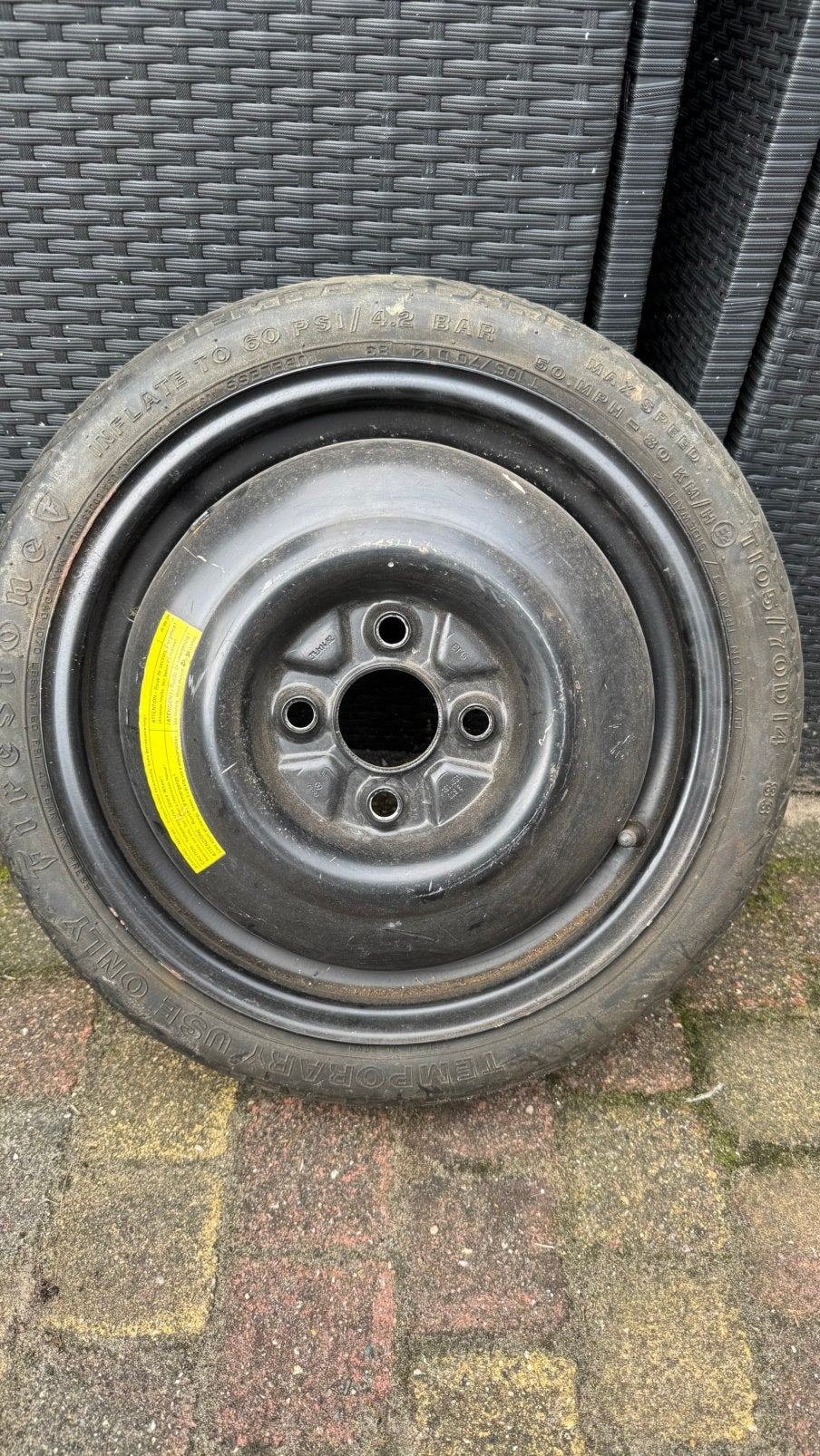 Reservewiel / thuiskomer VW / Audi / Seat / Skoda, Ophalen, Zo goed als nieuw