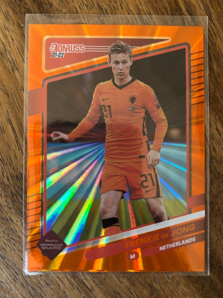 Frenkie de Jong Panini Donruss 21-22 Road to FIFA WC 2022, Ophalen of Verzenden, Nieuw, Buitenlandse clubs, Spelerskaart