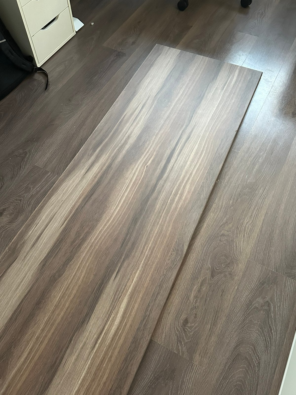Groot bureaublad walnoot houtlook 200 cm, Huis en Inrichting, Bureaus, Ophalen, Gebruikt, Hout, Bruin