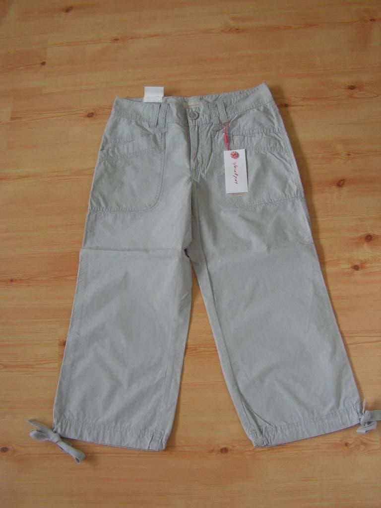NIEUW grijs-zandkleurige capribroek maat 34 van Jackpot., Nieuw, Ophalen of Verzenden, Driekwart, Maat 34 (XS) of kleiner