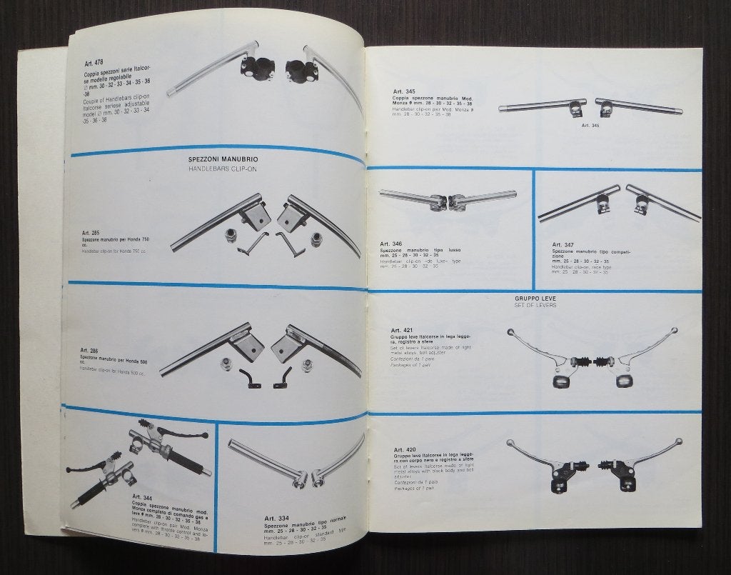 OMEGA Catalogus circa 1980 - Motorfietsaccessoires - 64 blz, Motoren, Verzenden, Overige merken