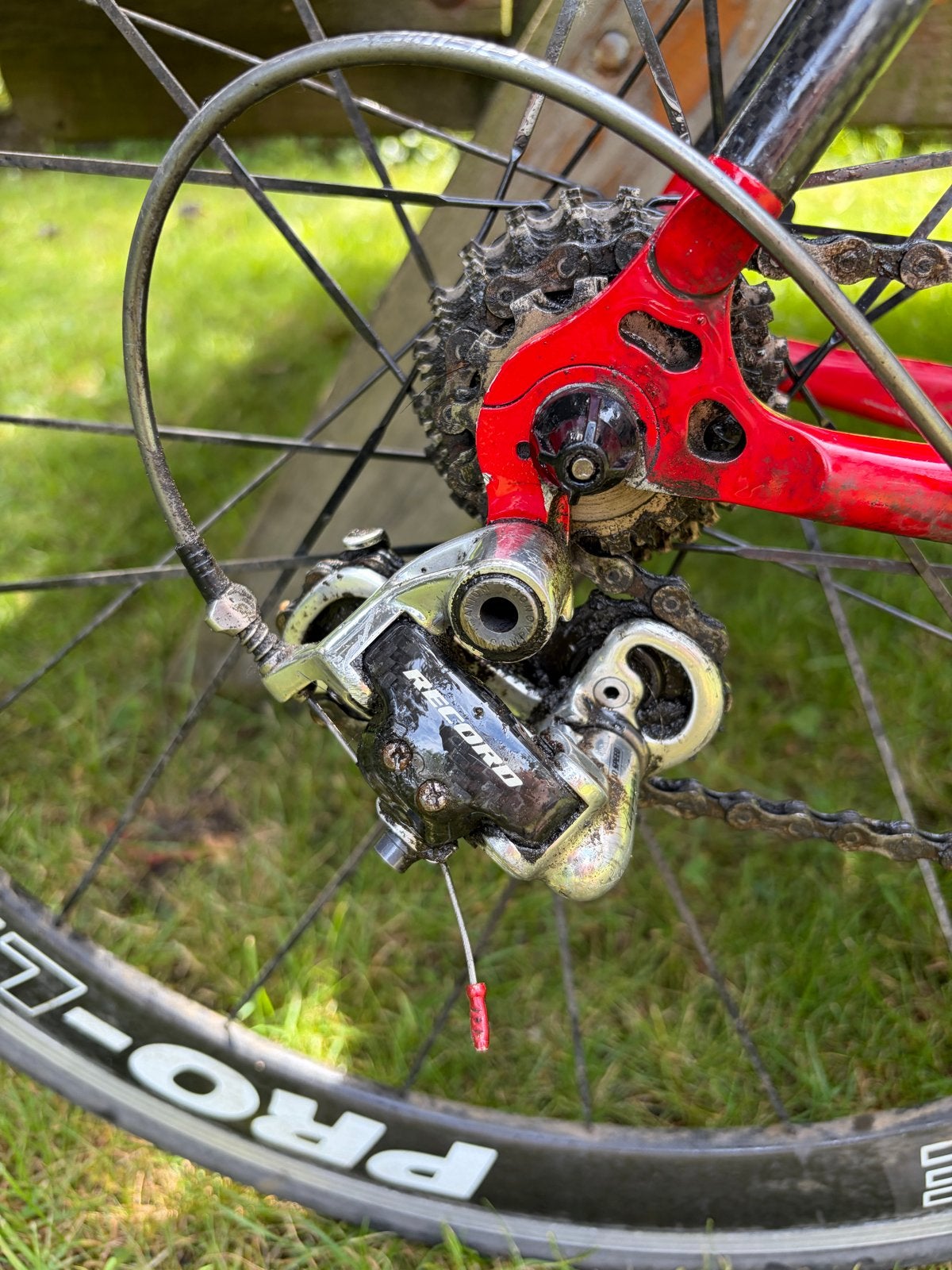 HINAULT Racefiets - Rood, Gebruikt, Fietsen en Brommers, Overige merken, Gebruikt, 10 tot 15 versnellingen, Aluminium