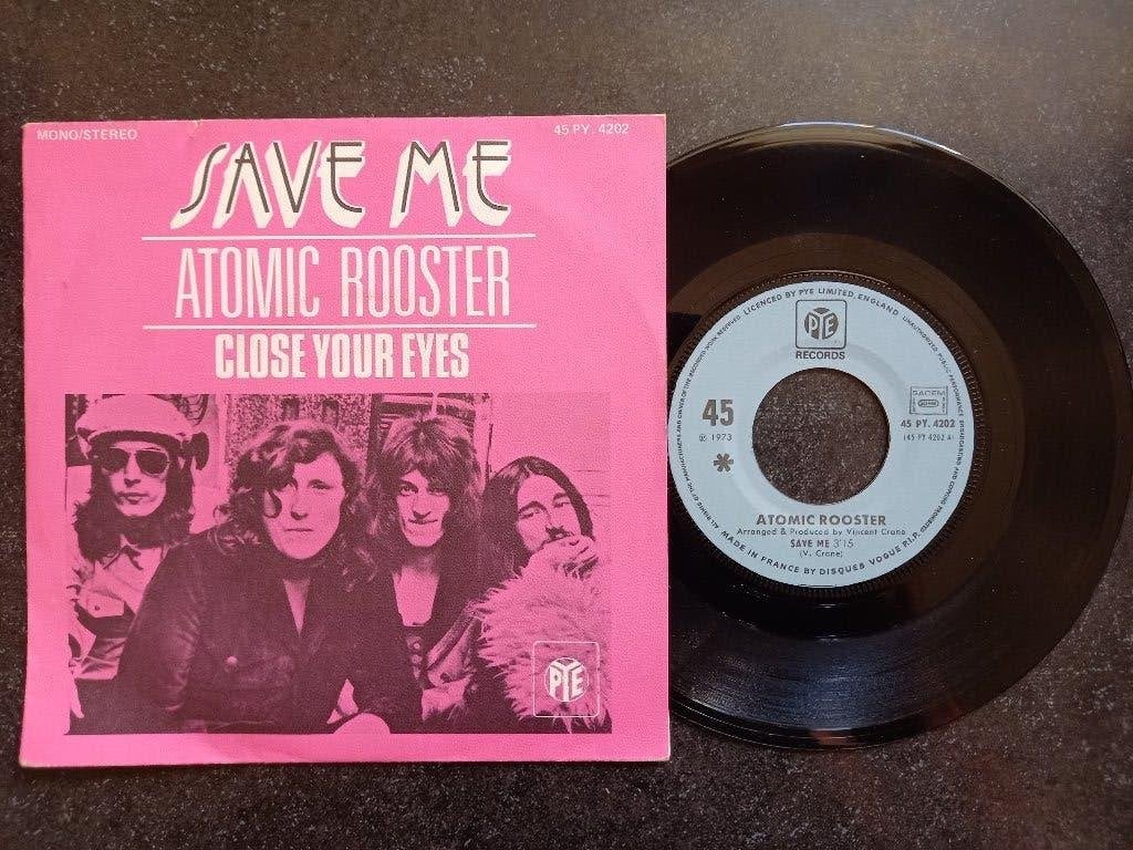 Atomic Rooster - Save Me 1973, Cd's en Dvd's, Vinyl Singles, Gebruikt, 7 inch, Ophalen of Verzenden, Pop