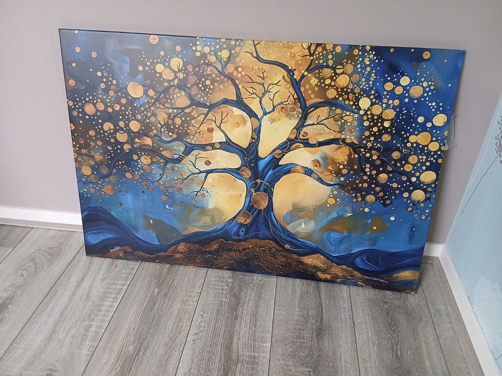 Schilderij 'Levensboom' 60x90 cm, Ophalen