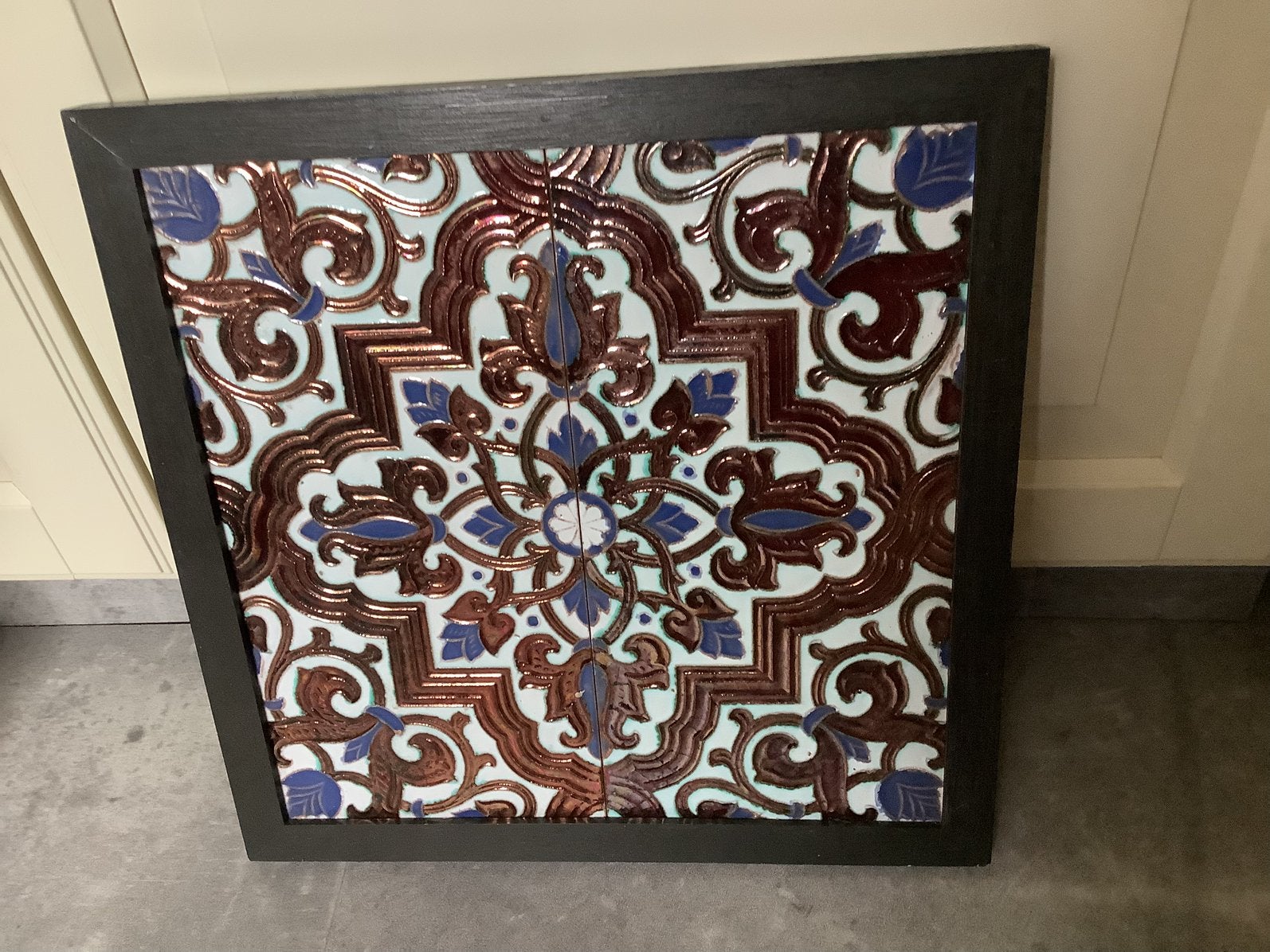 Tegel plateau wanddecoratie, Ophalen, Zo goed als nieuw