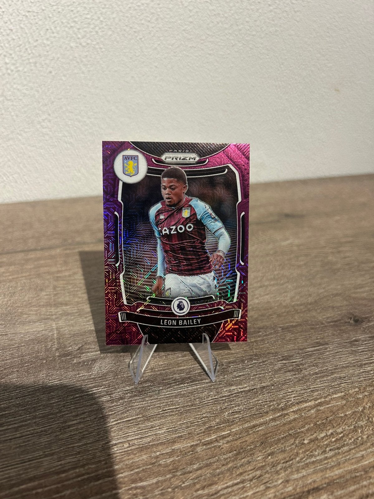 Leon Bailey 2021-22 Panini Chronicles Prizm PL Purple Mojo, Ophalen of Verzenden, Zo goed als nieuw, Plaatje