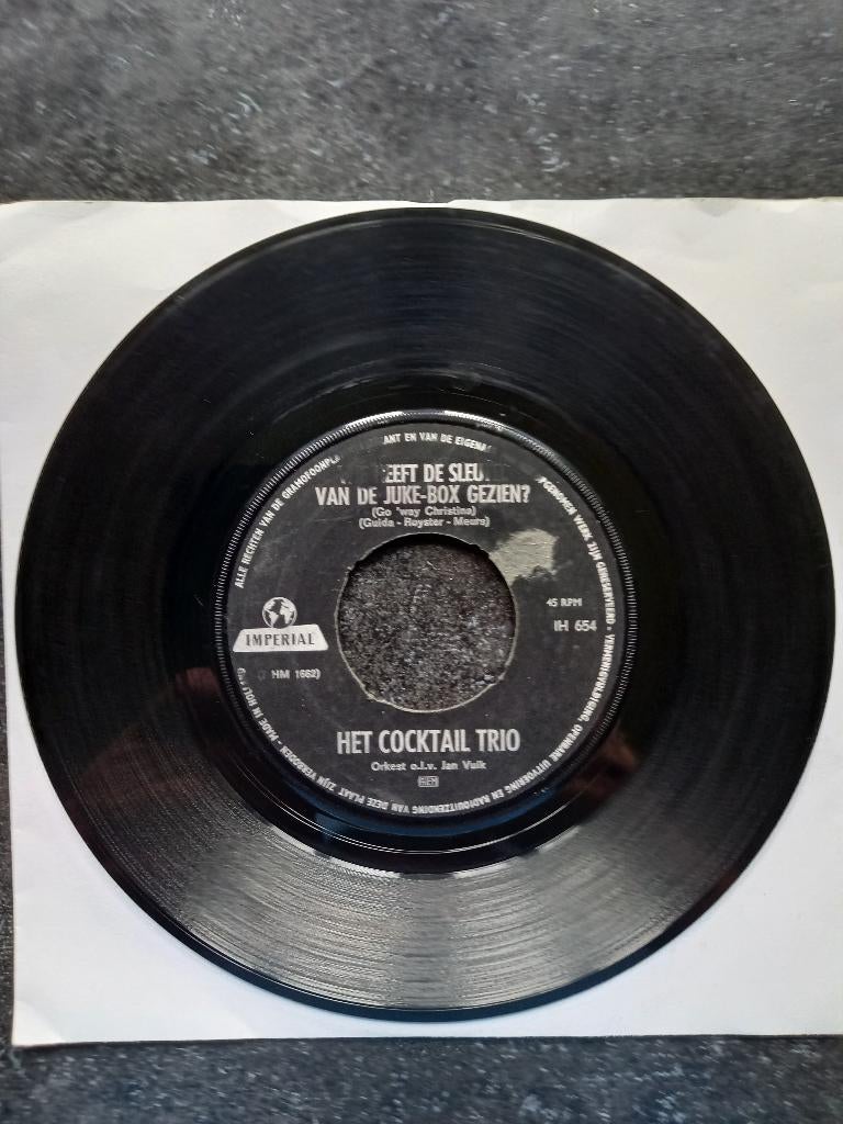 Het Cocktail Trio - Wie heeft de sleutel van de juke-box..., Cd's en Dvd's, Vinyl Singles, Gebruikt, 7 inch, Single, Ophalen of Verzenden