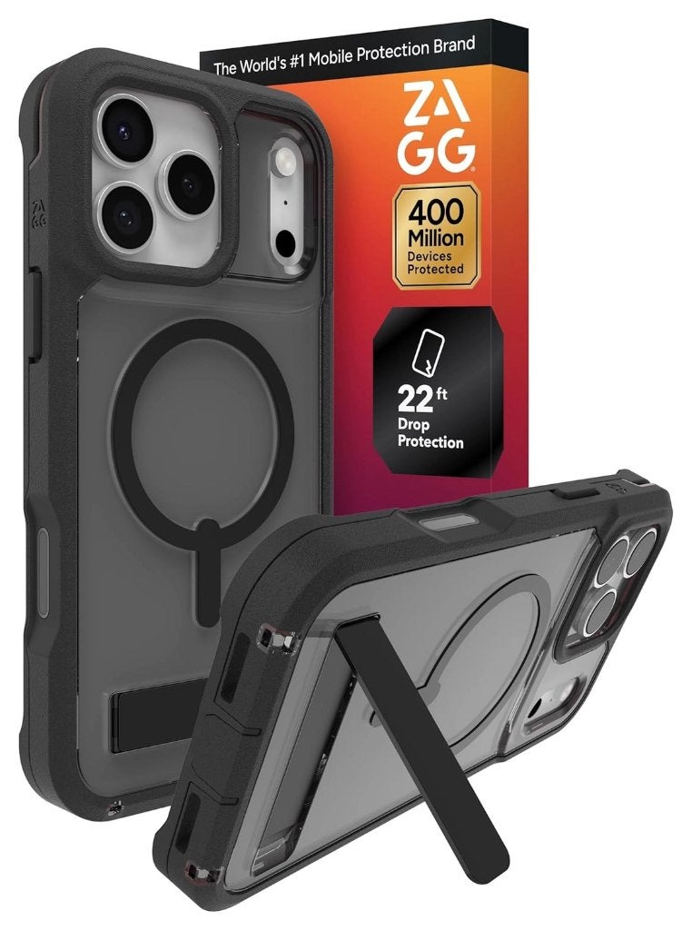 iphone 17 pro Hoesje Zagg rainier snap kickstandmagsafe, Zwart, Overige merken, Frontje of Cover, Nieuw