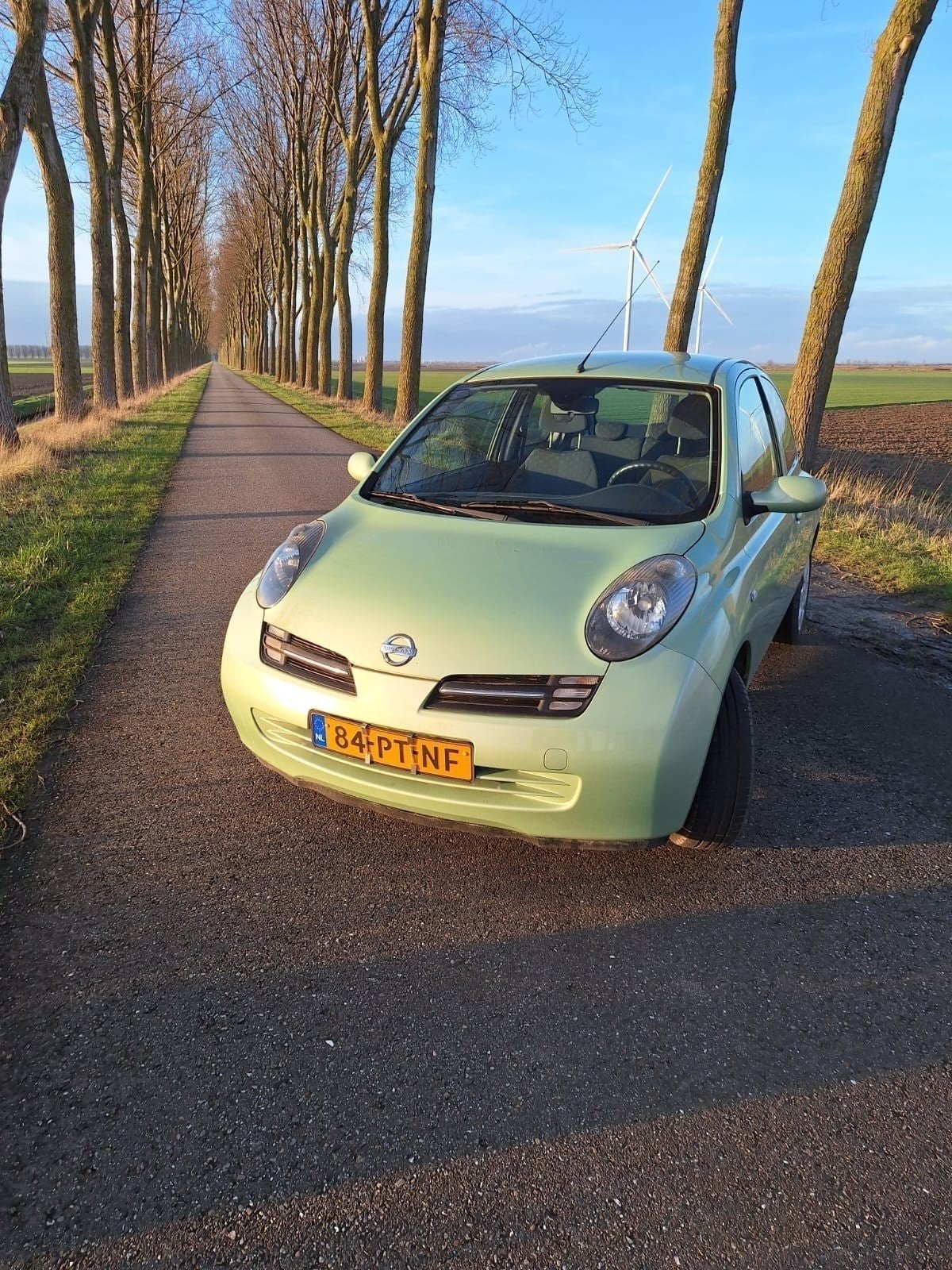 Nissan Micra 1.2 59KW 3DR 2004 Groen met nieuwe APK, Auto's, Nissan, Voorwielaandrijving, 31 €/maand, 4 cilinders, Origineel Nederlands