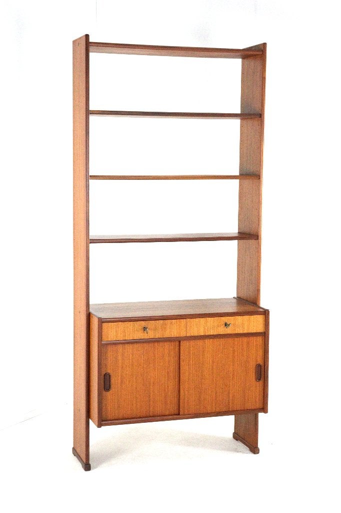 vintage boekenkast room divider teak gratis bezorging, Met plank(en), Gebruikt, -, -