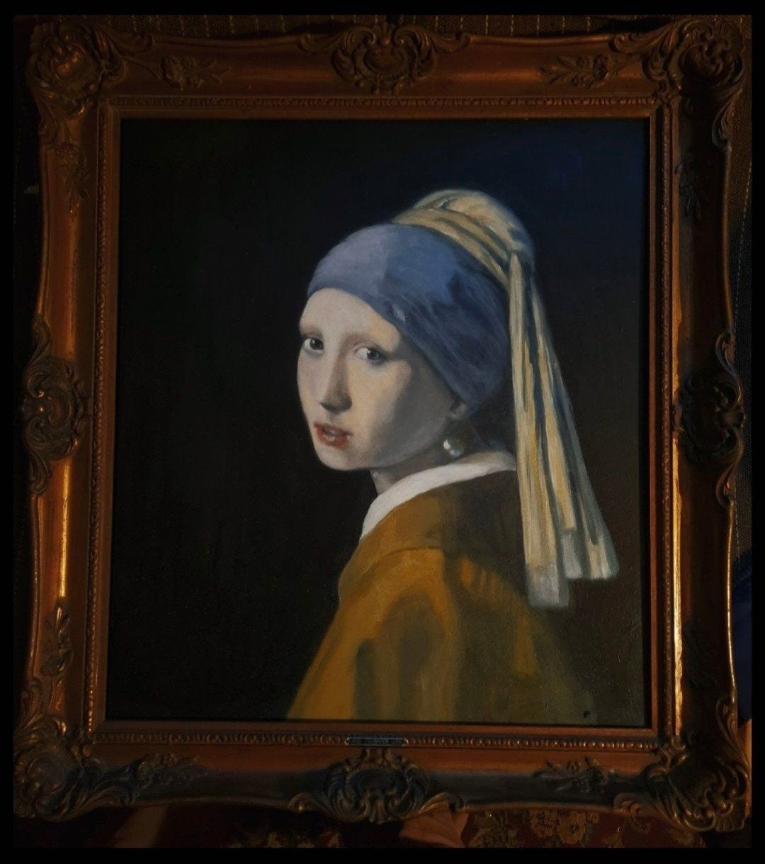 meisje met de parel,  origineel formaat, Ophalen of Verzenden