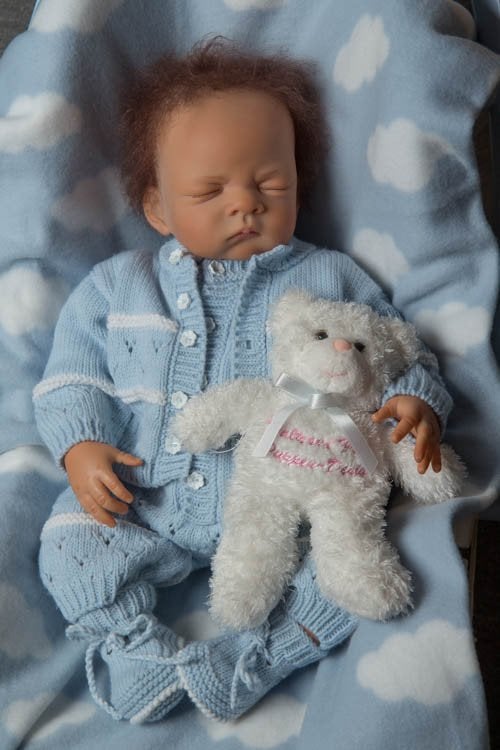 reborn Tyler., Ophalen of Verzenden, Zo goed als nieuw, Pop, Levensecht of Reborn