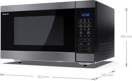 combi oven magnetron, Ophalen, Minder dan 45 cm, Hete lucht, Vrijstaand
