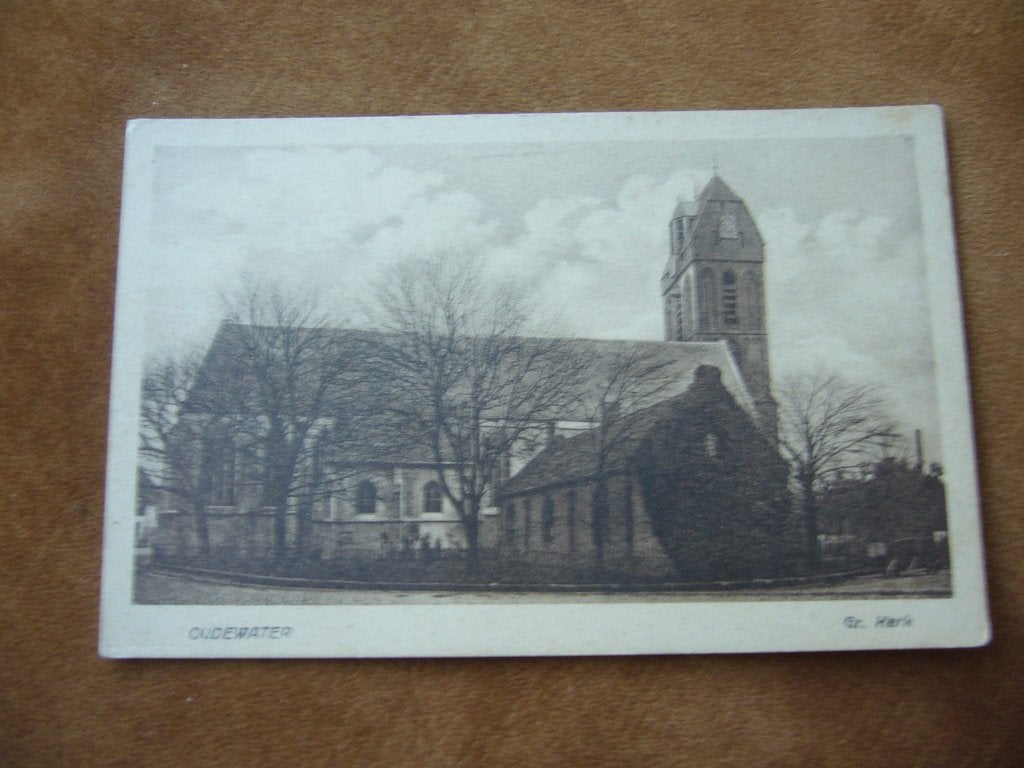OUDEWATER  =  GROTE KERK   BRIEFKAART, Verzenden, Voor 1920, Ongelopen, Utrecht