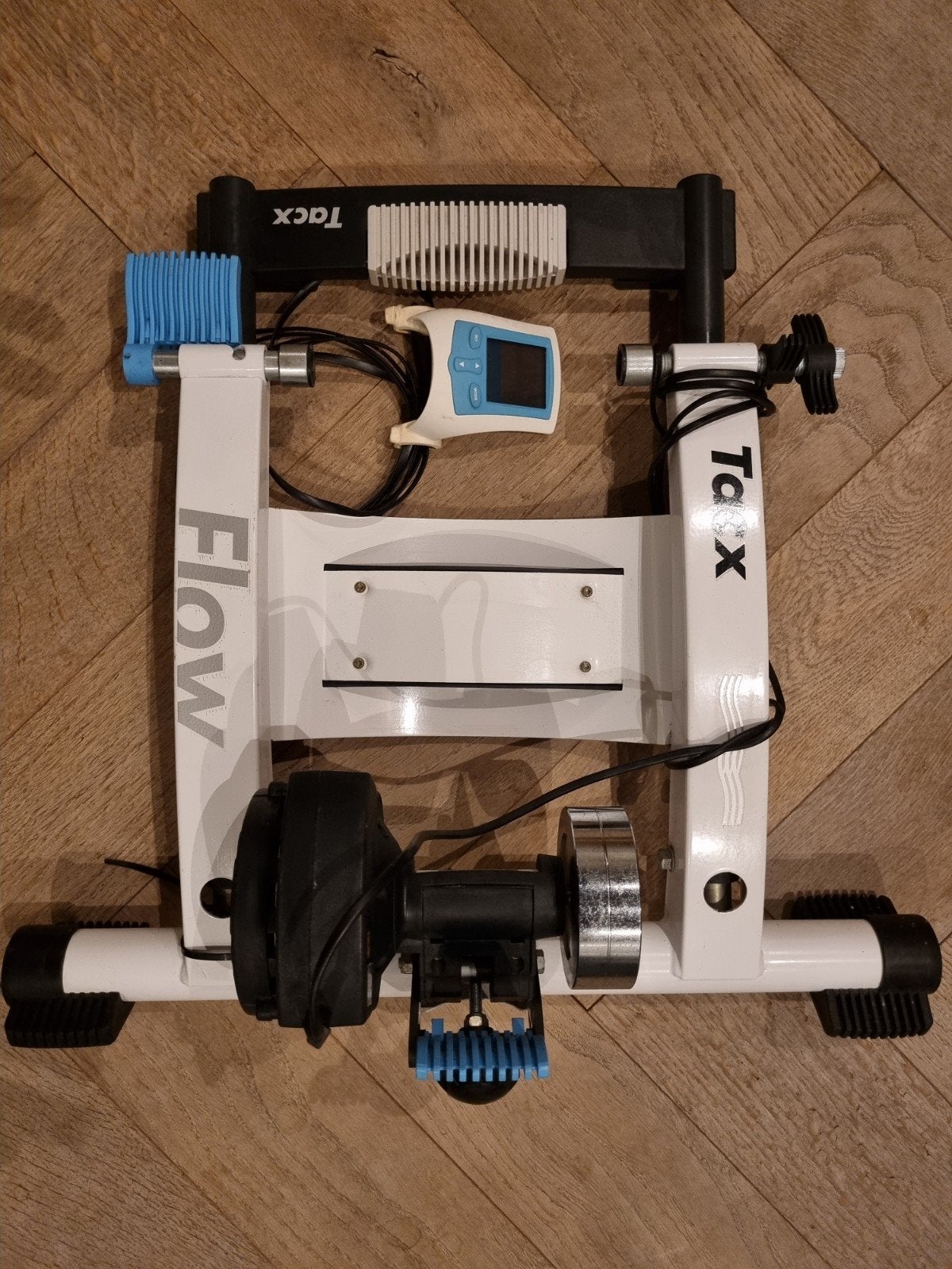 Tacx Flow fietstrainer met cadans- en snelheidssensor, Fietsen en Brommers, Ophalen of Verzenden, Cadanssensor, Gebruikt