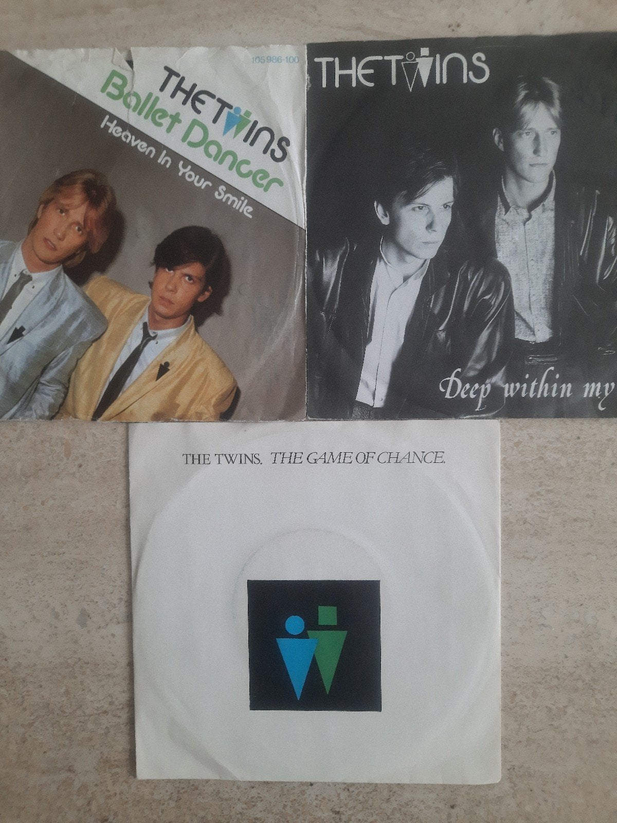 3x vinyl singel van The Twins, Ophalen of Verzenden, Zo goed als nieuw, Overige formaten