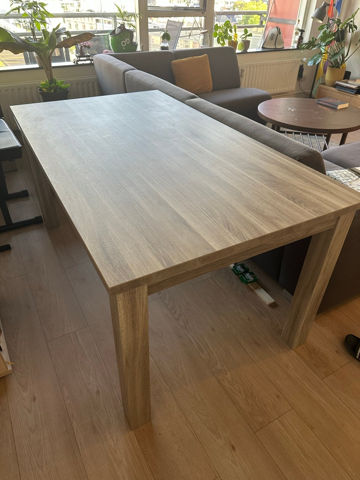 Eettafel licht houtkleur - 160x90 cm, Huis en Inrichting, Tafels | Eettafels, Ophalen, Gebruikt, 50 tot 100 cm, 150 tot 200 cm
