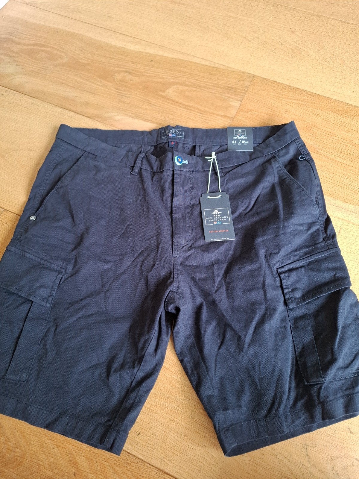 NZA New Zealand Auckland Bermuda shorts Maat 36, Kleding | Heren, Broeken en Pantalons, Blauw, Nieuw, Overige maten, Ophalen of Verzenden