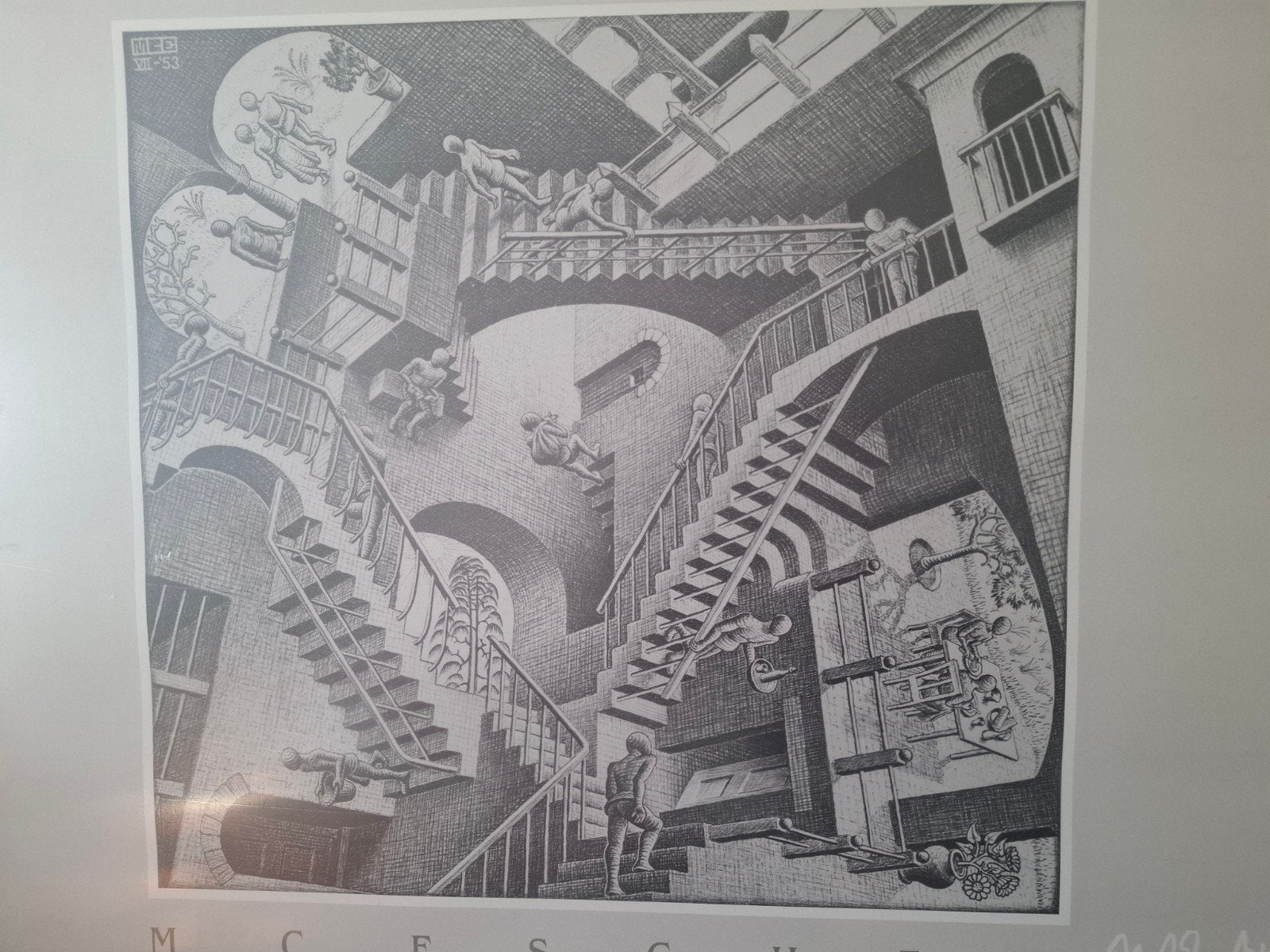 Escher schilderij, Ophalen, Zo goed als nieuw, Schilderij, 5 – 50