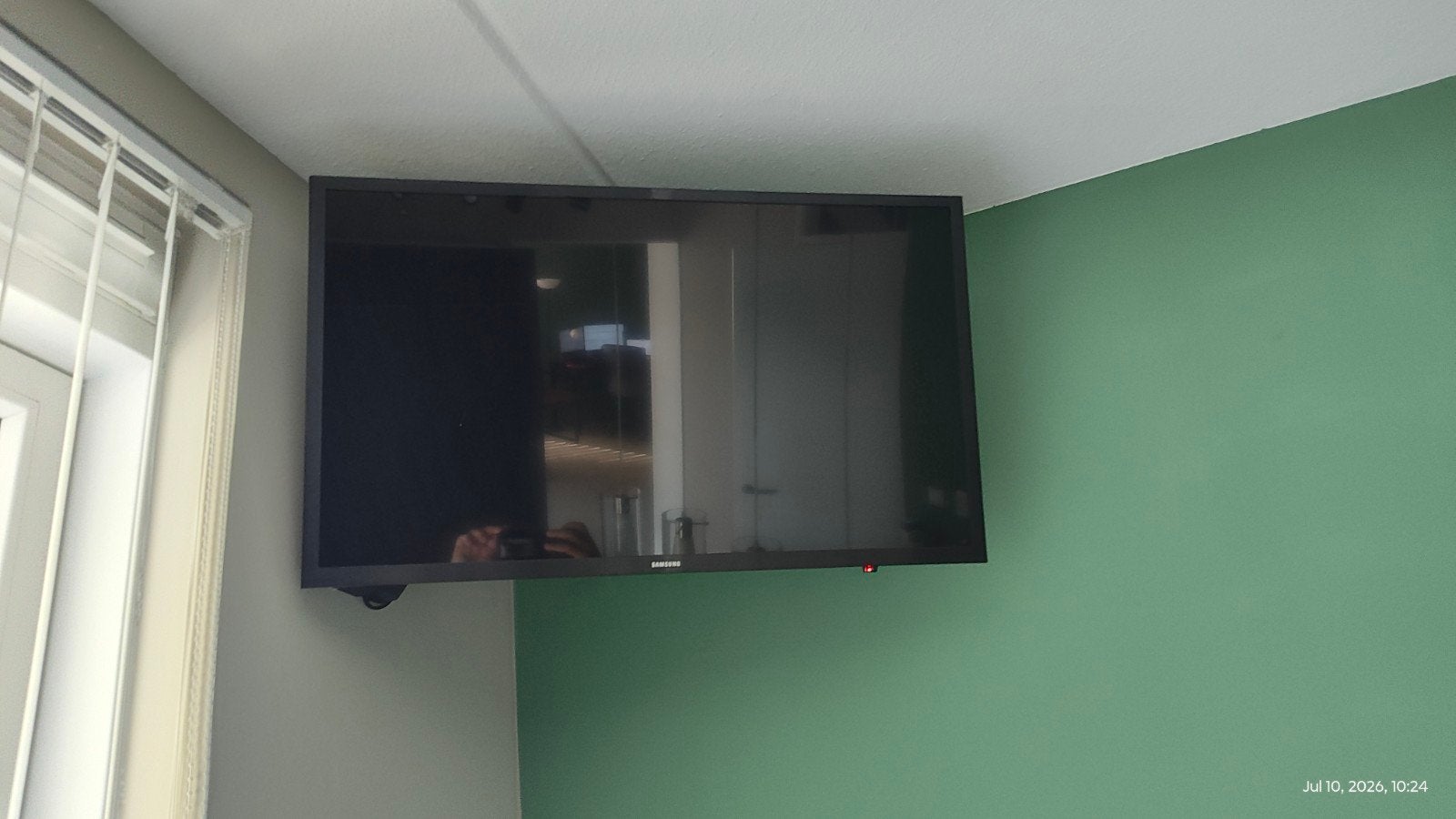 32 inch Samsung tv met muurbeugel, Ophalen, 50 Hz, LCD, 80 tot 100 cm