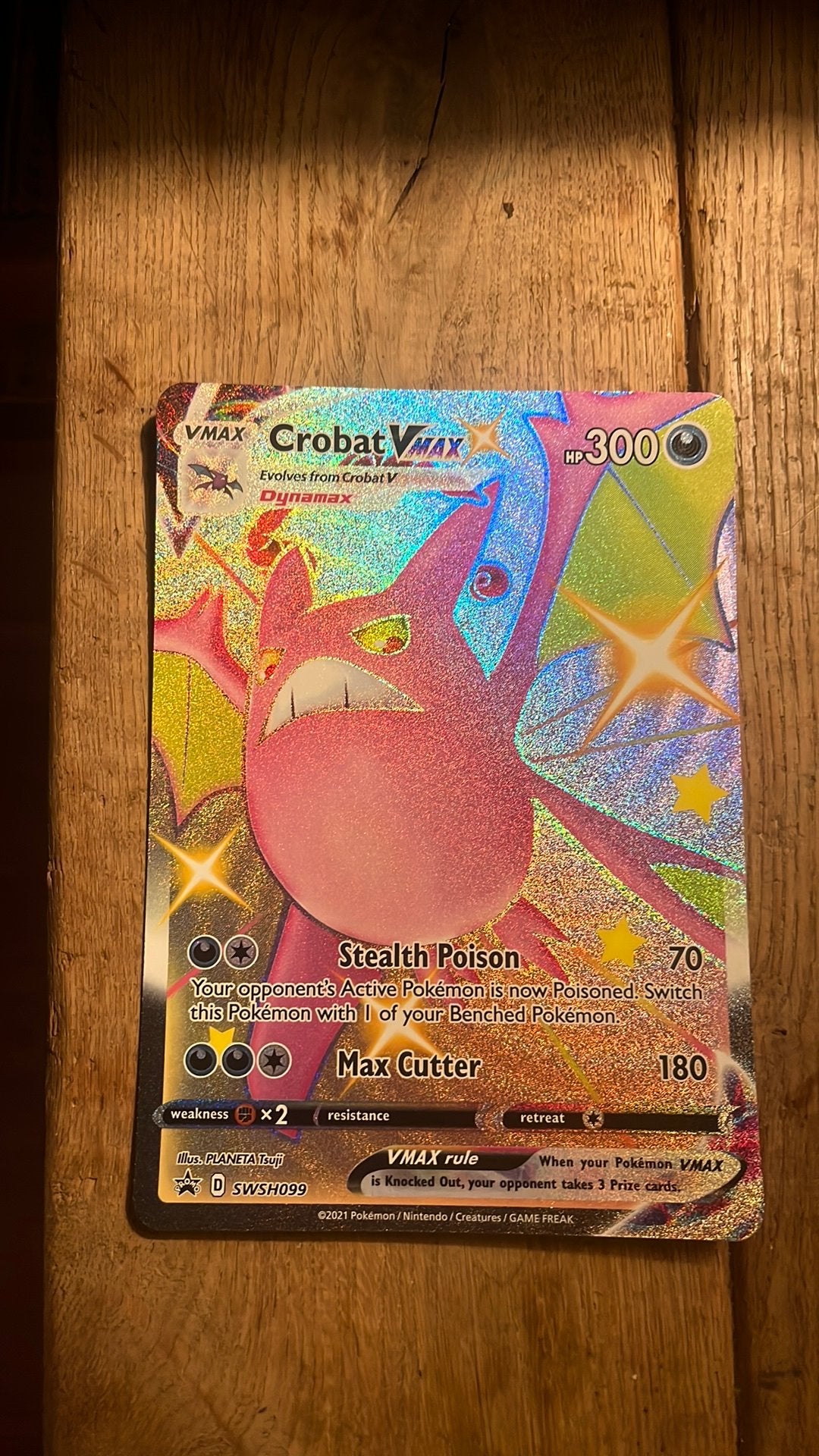 Pokémon crobat groote kaartVMAX (SWSH099) - Grote kaart, Hobby en Vrije tijd, Verzamelkaartspellen | Pokémon, Ophalen of Verzenden