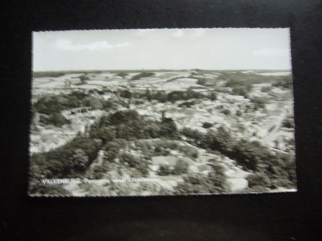 VALKENBURG  L.  =  PANORAMA VANAF UITZICHTTOREN, Verzamelen, Ophalen of Verzenden, 1940 tot 1960, Ongelopen, Limburg