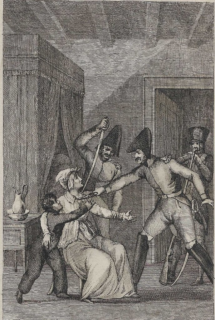 Snode mishandeling in huis predikant Paauw Den Briel gepleeg, Antiek en Kunst, 1800 - 1899, Ophalen of Verzenden, 15 cm, 10 cm