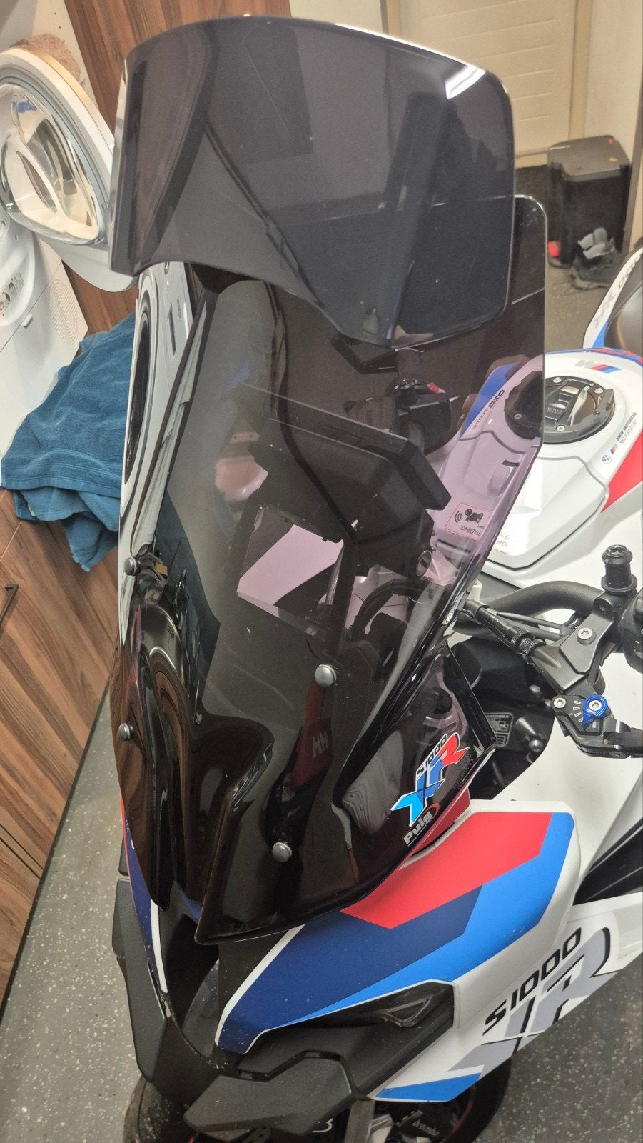 Puig Touring windscherm met opzetruit voor BMW S1000XR, Ophalen of Verzenden, Zo goed als nieuw