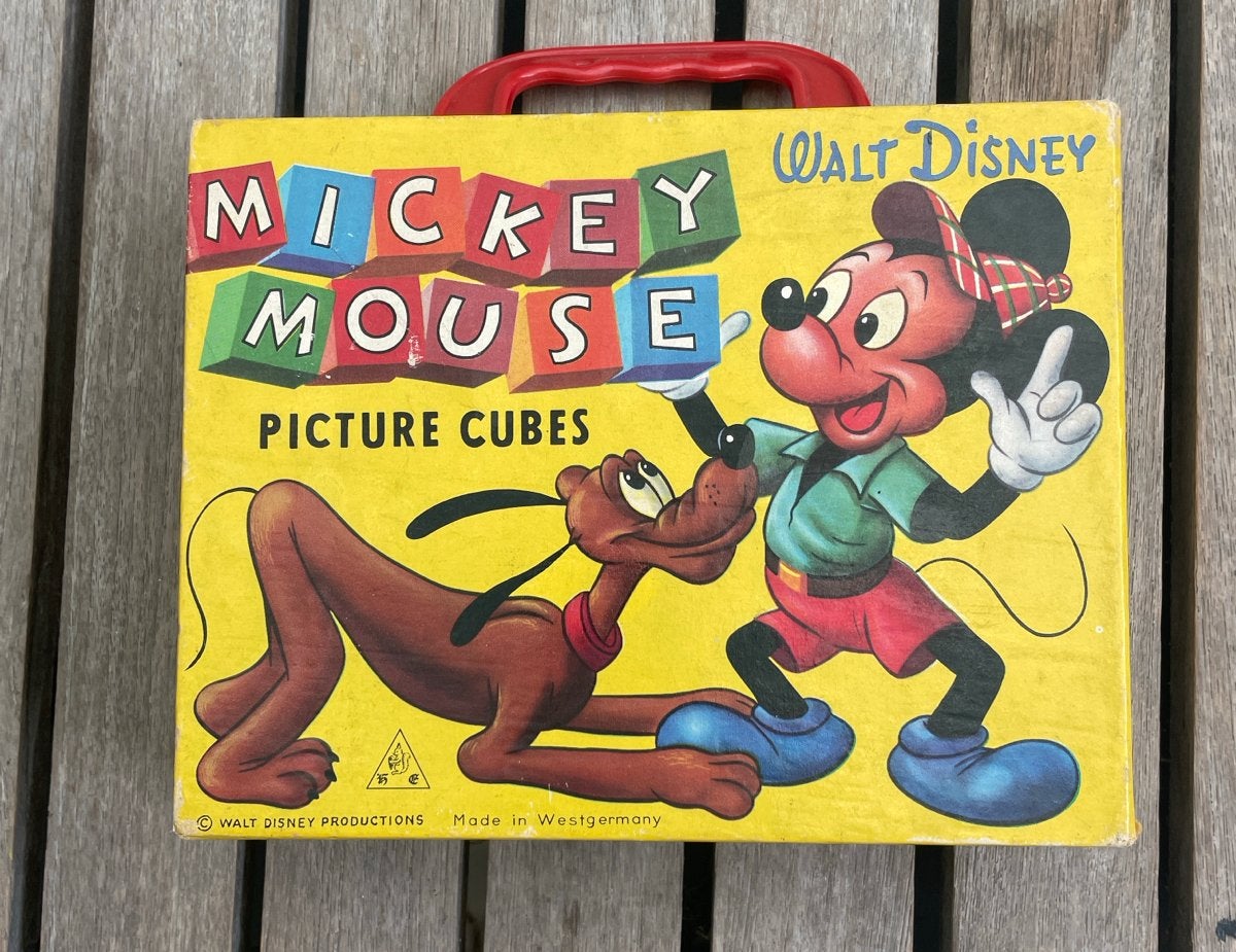 Vintage Mickey Mouse Picture Cubes - Walt Disney, Verzamelen, Ophalen of Verzenden, Mickey Mouse, Gebruikt, Overige typen
