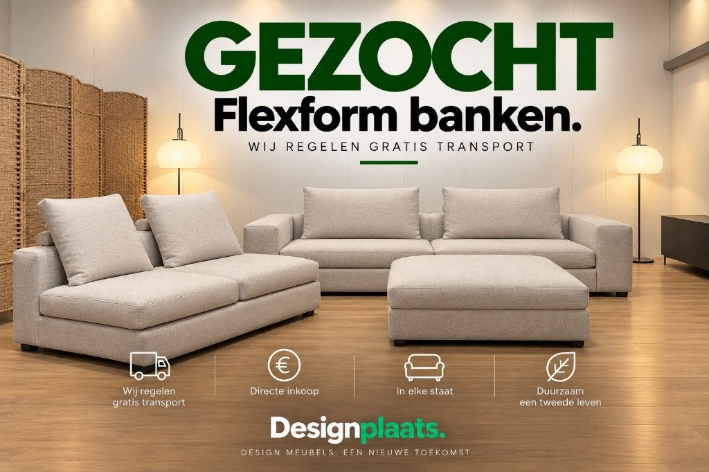 GEZOCHT: Flexform Bank / Hoekbank — Direct Inkoop, Www.designplaats.nl, Vierpersoons of meer, Design Bank Bankstel Zetel Flexform