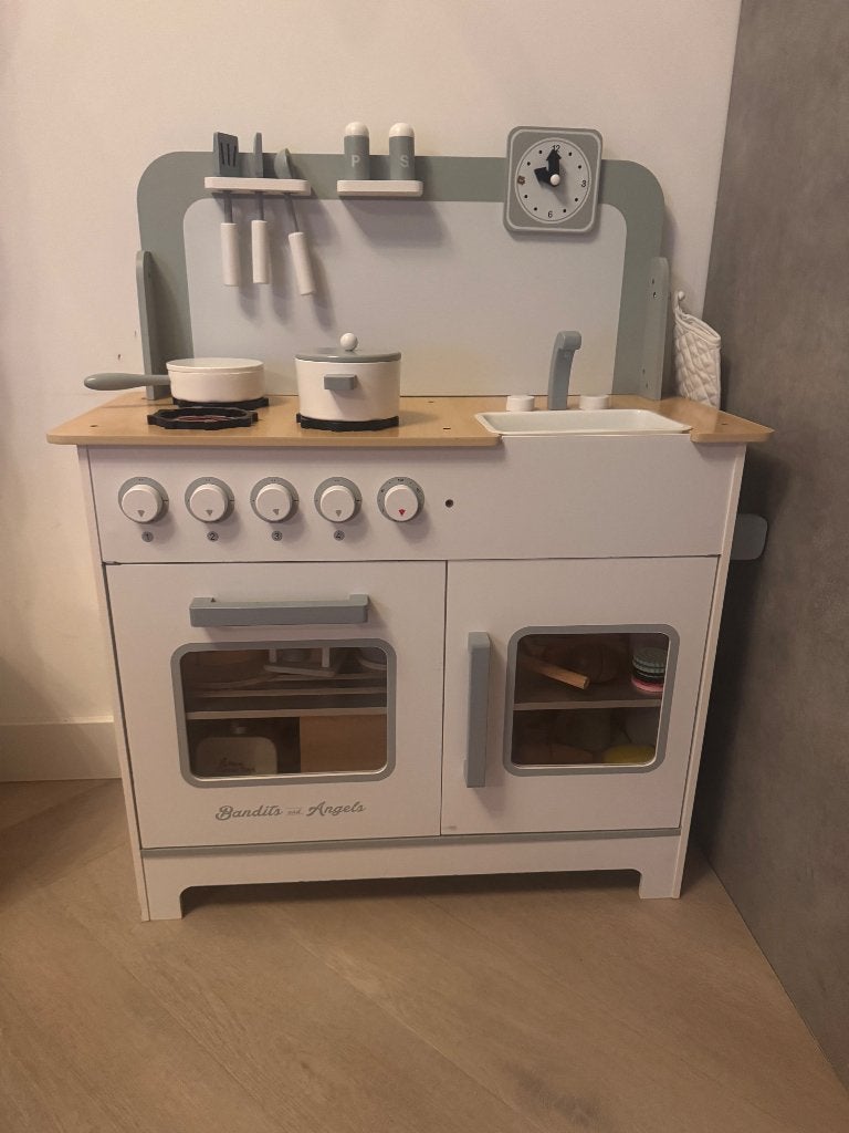 Speelgoed keukentje + accessoires, Ophalen, Gebruikt, Hout, Speelkeuken