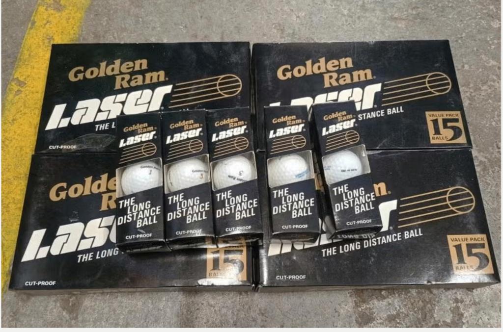 Vintage Golden Ram Laser golfballen 75 stuks, Nieuw, ., ., Ophalen