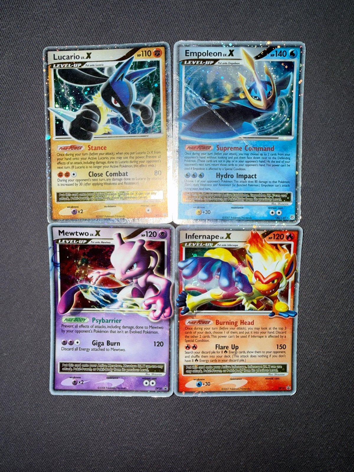 DP Black Star Promos: Lucario, Empoleon, Mewtwo, Infernape, Ophalen, Gebruikt, Meerdere kaarten