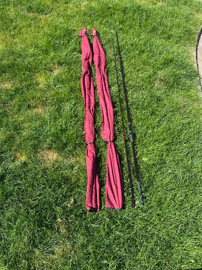 JRC Sabre X  12' - 2.75 lbs hengel 3 stuks., Watersport en Boten, Ophalen, Zo goed als nieuw, Werphengel