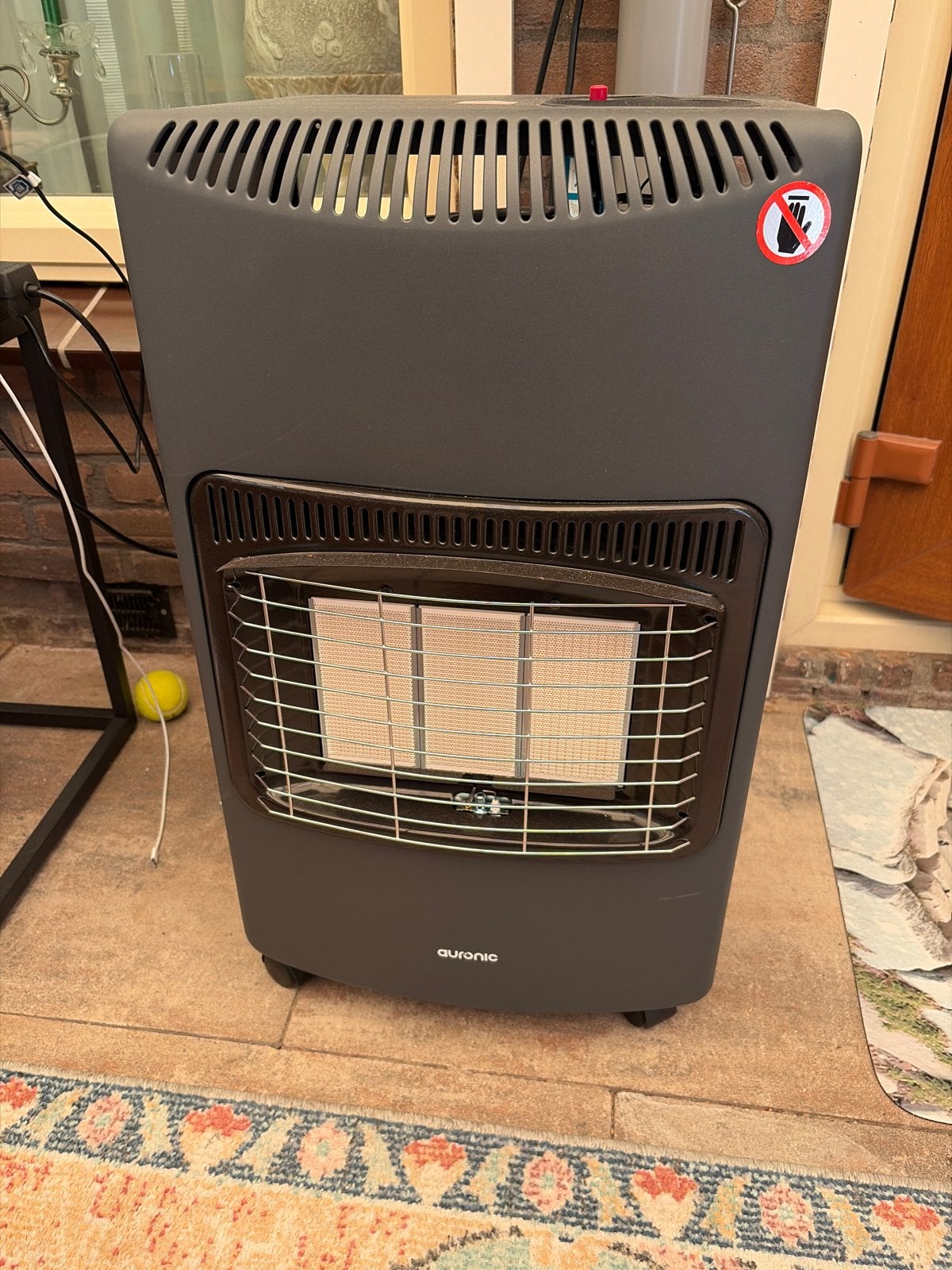 Auronics Gaskachel - Draagbare Terrasverwarmer, Huis en Inrichting, Kachels, Gas, Ophalen of Verzenden, Zo goed als nieuw, Vrijstaand