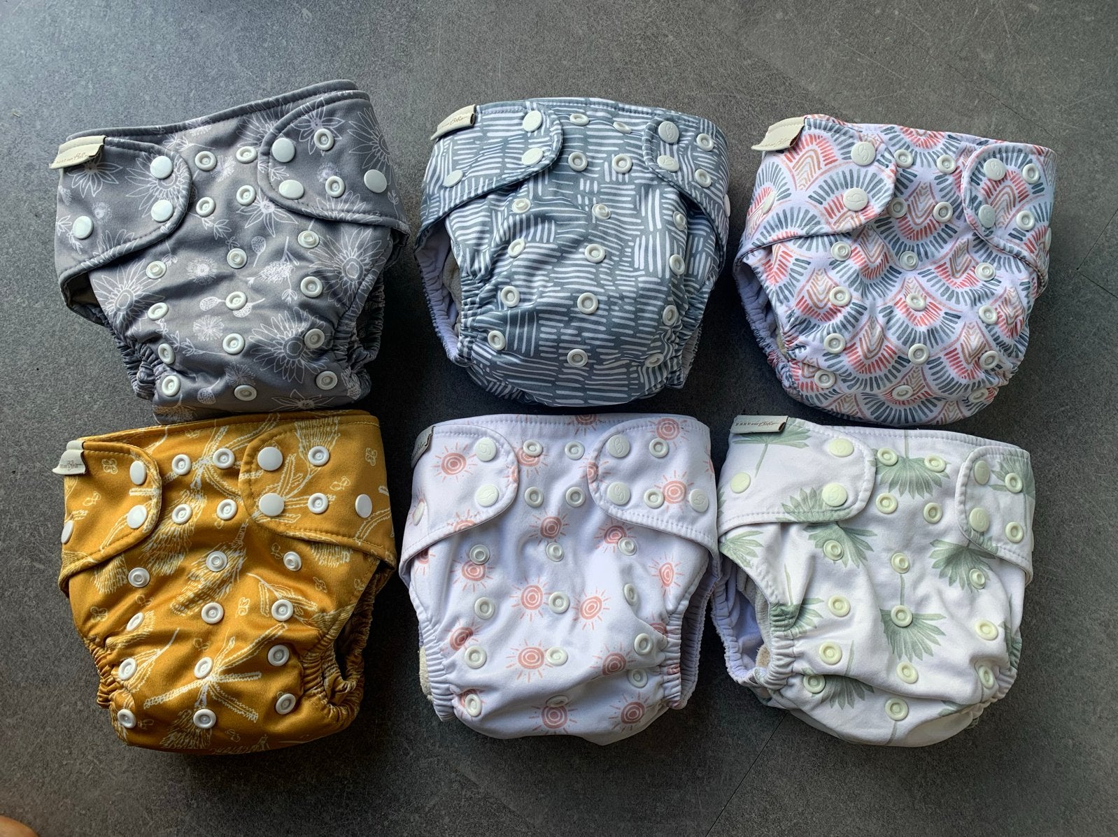 Bare & Boho Wasbare Luiers - Set van 6, Ophalen of Verzenden, Gebruikt