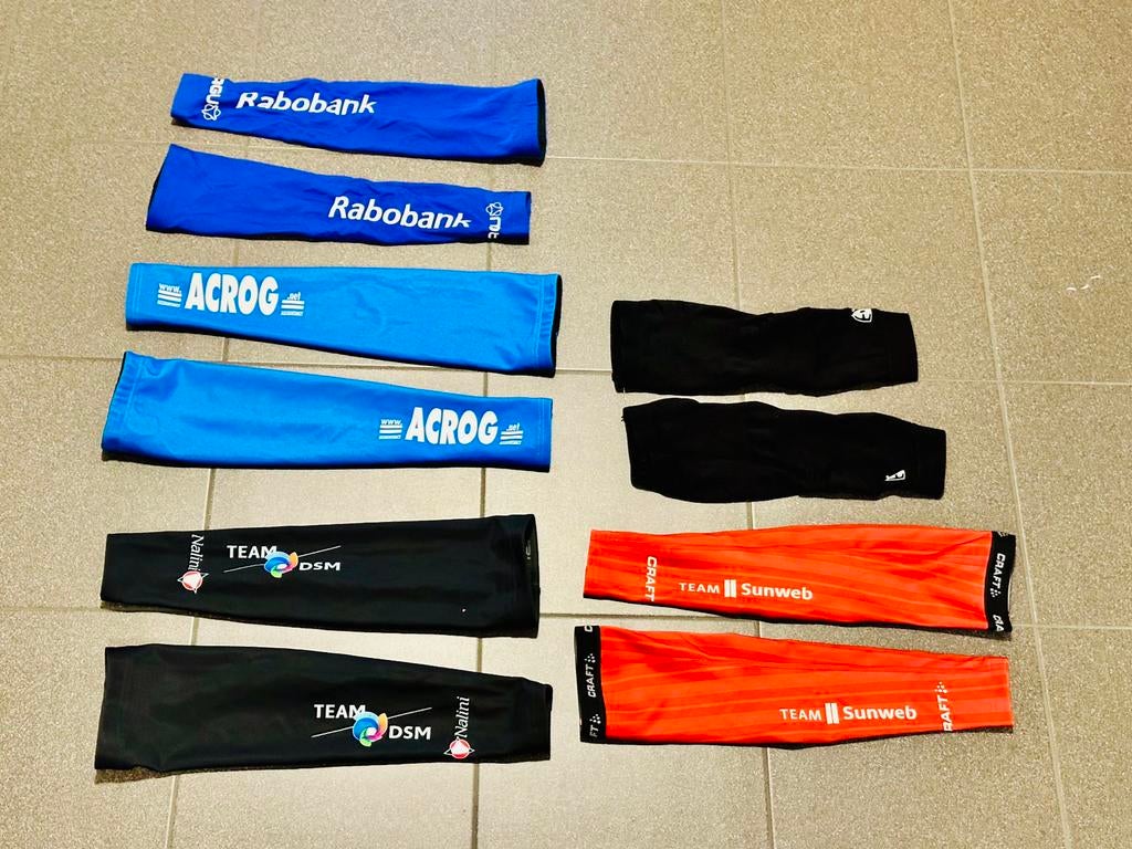 Wielrenkleding wielren armstukken acrog sunweb DSM Rabobank, Fietsen en Brommers, Fietsaccessoires | Fietskleding, Dames, Ophalen of Verzenden