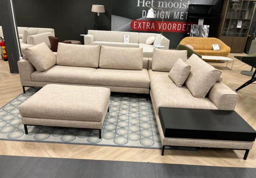 Design On stock Aikon Lounge modulaire hoekbank stof Balmore, Huis en Inrichting, 125 cm of meer, Info@micheldethouars.nl, Design on stock