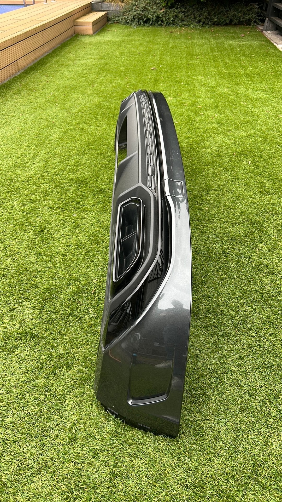Originele diffuser Audi Q5 s-line FY va 2018 Daytona grijs, Auto-onderdelen, Ophalen, Audi, Bumper