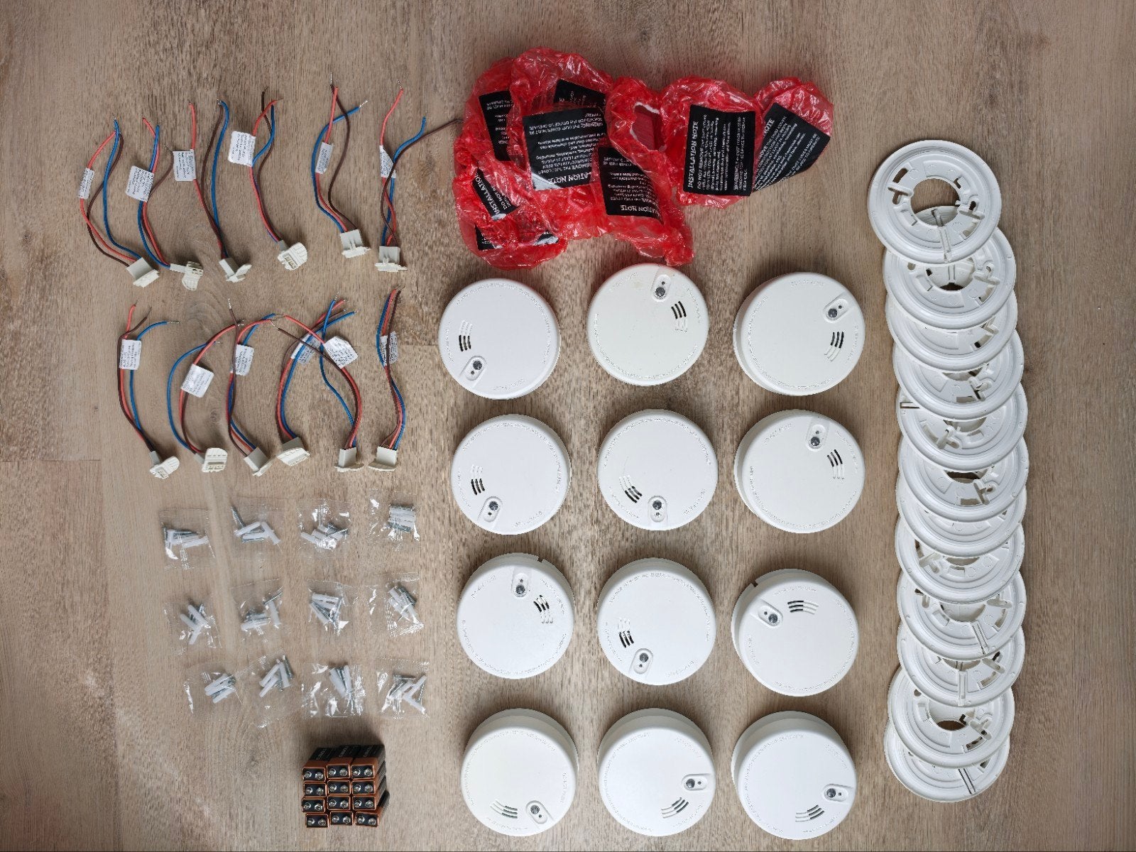 FireX Rookmelders set van 12 stuks, koppelbaar, type KF20, Ophalen of Verzenden, Gebruikt, Detector, Sensor of Melder, Rook