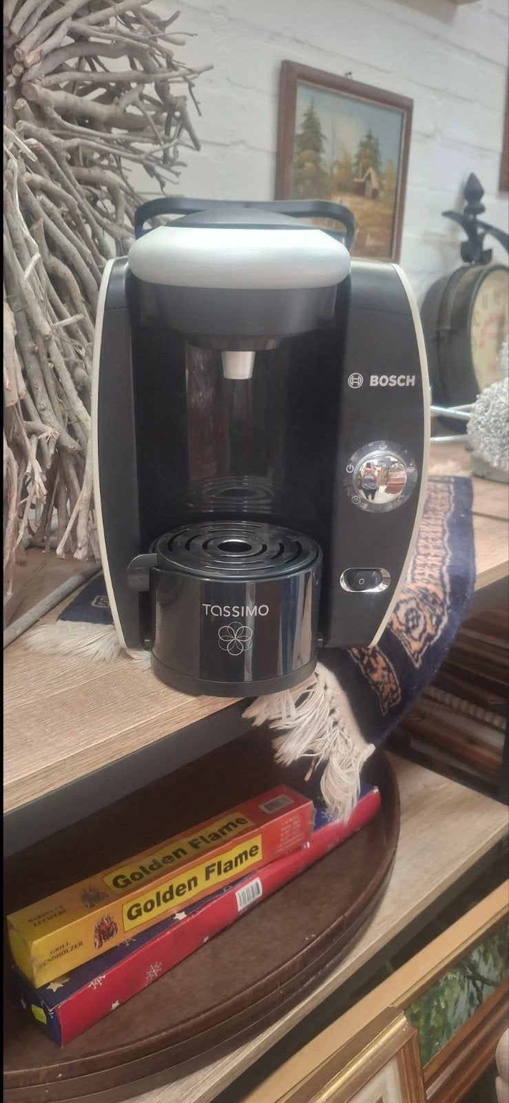 Tassimo Bosch koffiezetapparaat, Witgoed en Apparatuur, Gebruikt, Koffiemachine, Ophalen of Verzenden, Koffiepads en cups